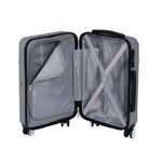 Mala De Bordo Mor Em Abs  Cinza - 8623 2