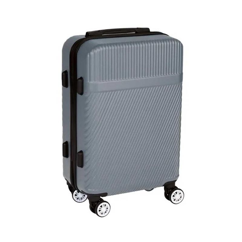 Mala De Bordo Mor Em Abs  Cinza - 8623 3