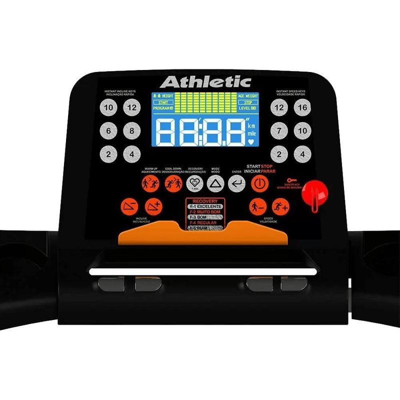 Esteira Ergom trica Athletic Performance 710t 16 Km H 220V 8