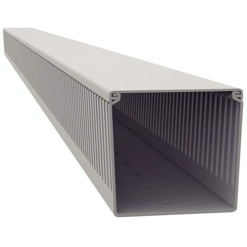 Canaleta Aberta Tramontina 80mm x 80mm x 2000mm Cinza - 57350 007 2