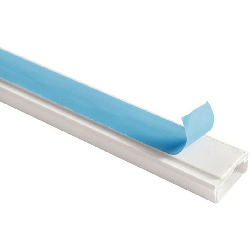 Canaleta com Divis ria Tramontina 4cm x 2cm x 200cm Branca  com Fita Dupla Face - 57300 120 1