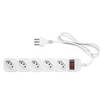 Protetor Eletr nico Intelbras 5 Tomadas Branco  Cabo de 1M - EPE 205BR 1