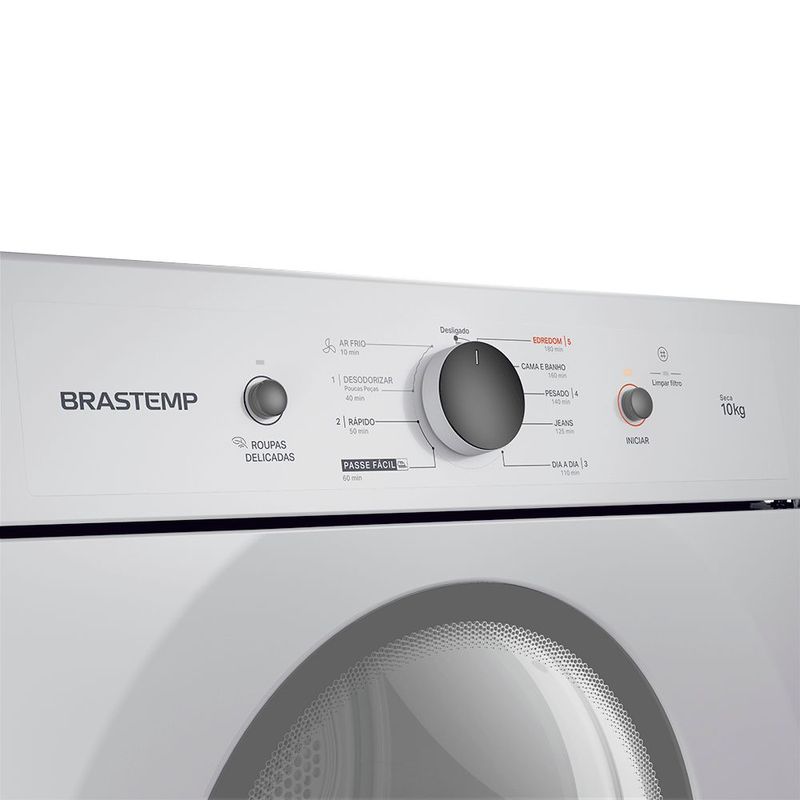Secadora de Roupas Brastemp 10Kg  de Piso  Branca - BSR10BB 220V 4