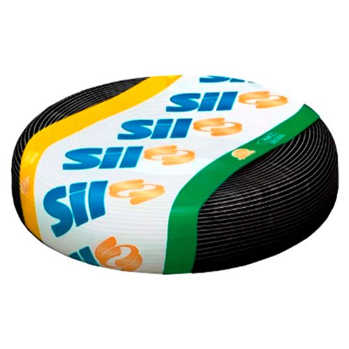 Rolo 50m Cabo Solar Sil 6mm Preto