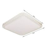 Plafon Quadrado Deccor Amber 20W 3 Cores C Controle Cristallux - 222091 2