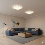 Plafon Quadrado Deccor Amber 20W 3 Cores C Controle Cristallux - 222091 3