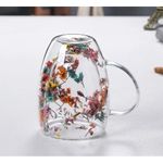Caneca Vidro Dup Flor Floresca Brasfoot 14009 2