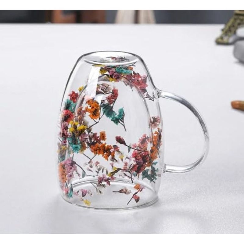Caneca Vidro Dup Flor Floresca Brasfoot 14009 2