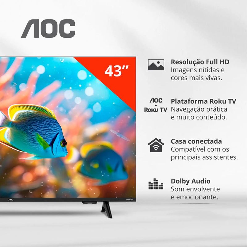 Tv Aoc 43  Led 43s5155 Smart 1