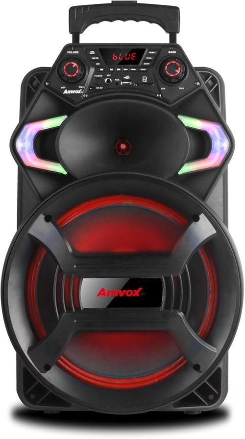 Caixa Amplificada Amvox ACA 550 Strondo II, 550W, com Bluetooth e Rádio FM