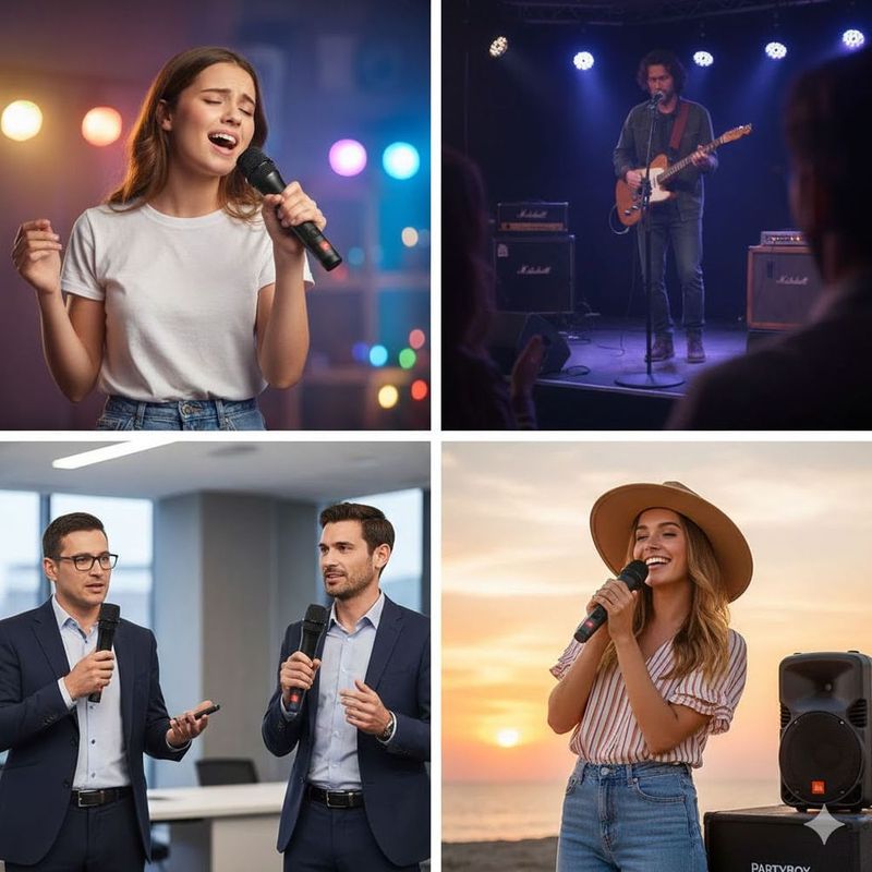 Microfone Jbl Preto Sem Fio 4