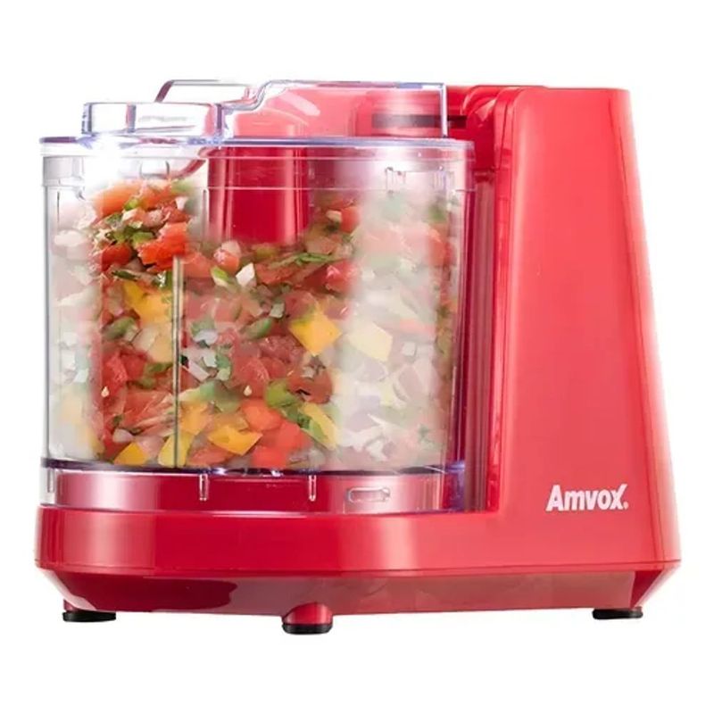 Mini Processador Amvox  Vermelho - Apr 1001 220v 4