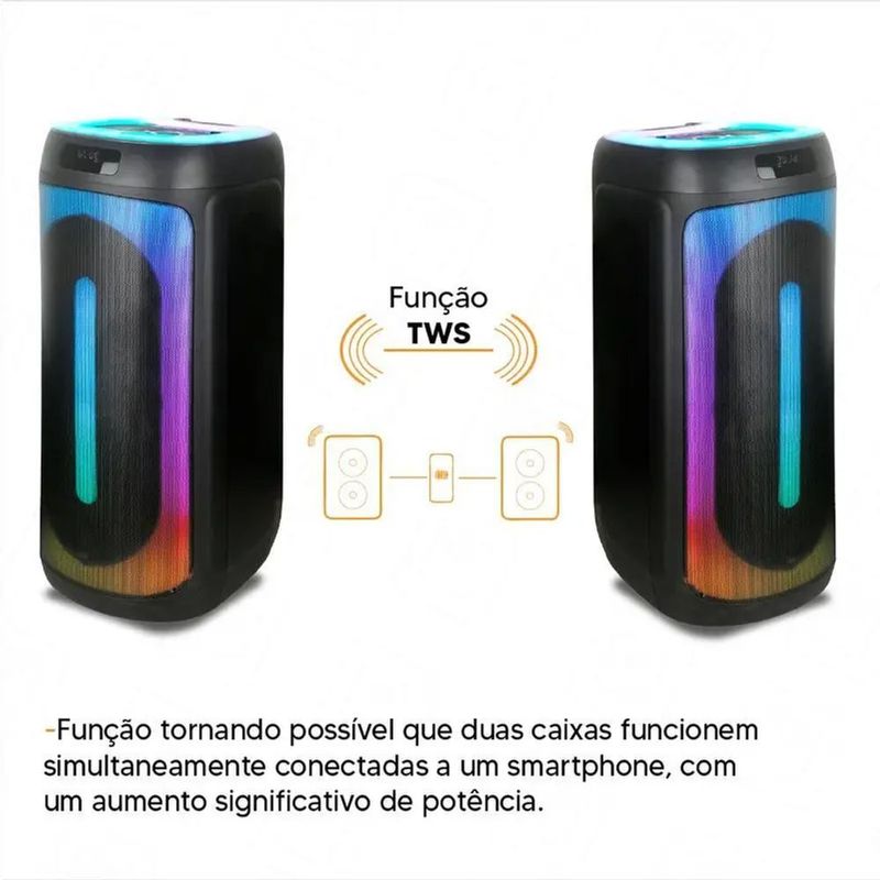 Amvox ACA 1601 Festa II 1600W Bluetooth TWS LED 1