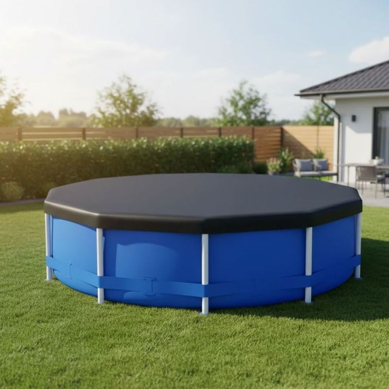 Capa Piscina Mor 1407 Circular 5500L PVC Azul 3 57m 2
