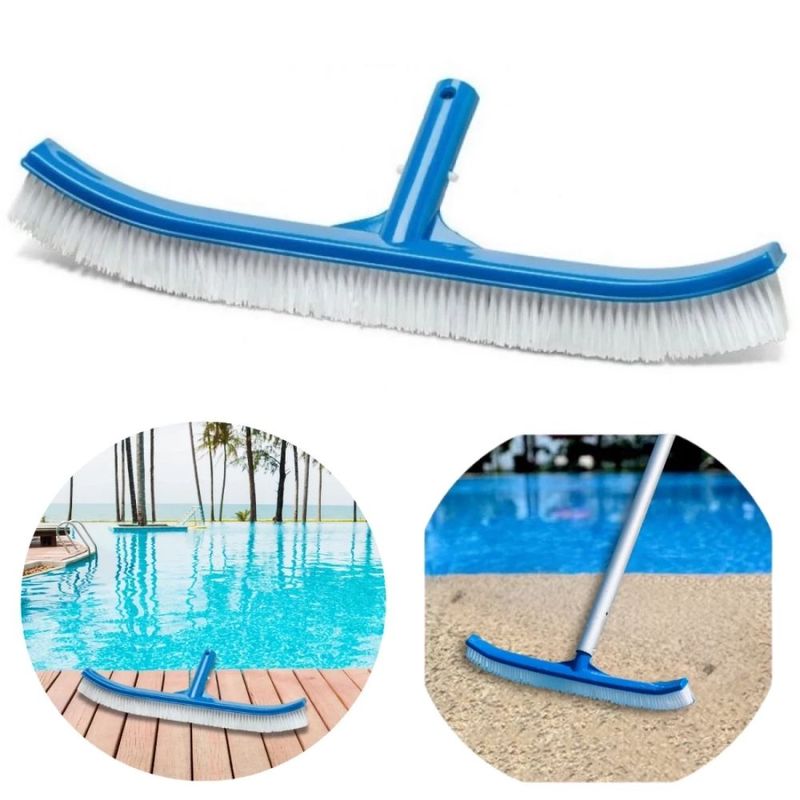 Escova Piscina Brustec Curva Nylon 02 0001 4