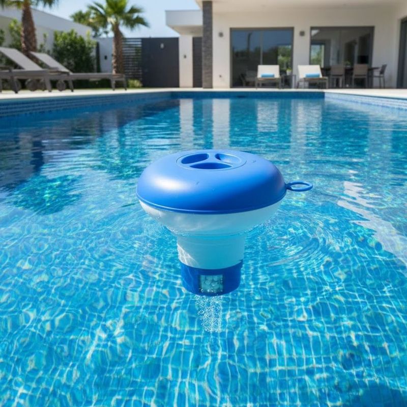 Flutuador Qu mico Mor 1484 Piscina Pl stico Azul 4
