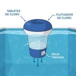 Flutuador Qu mico Mor 1484 Piscina Pl stico Azul 5