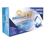 Kit Limpeza Piscina com Aspirador  Peneira  Escova e Ponteira Brustec - 18 0024 5