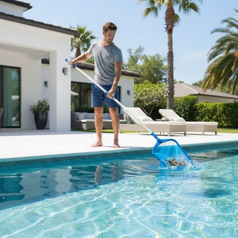 Peneira Piscina Brustec Mini Nylon Borda Ext  04 0022 3