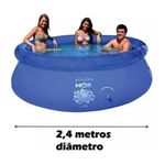 Piscina Infl vel Mor 1053 2400L Lona Refor ada Azul 5