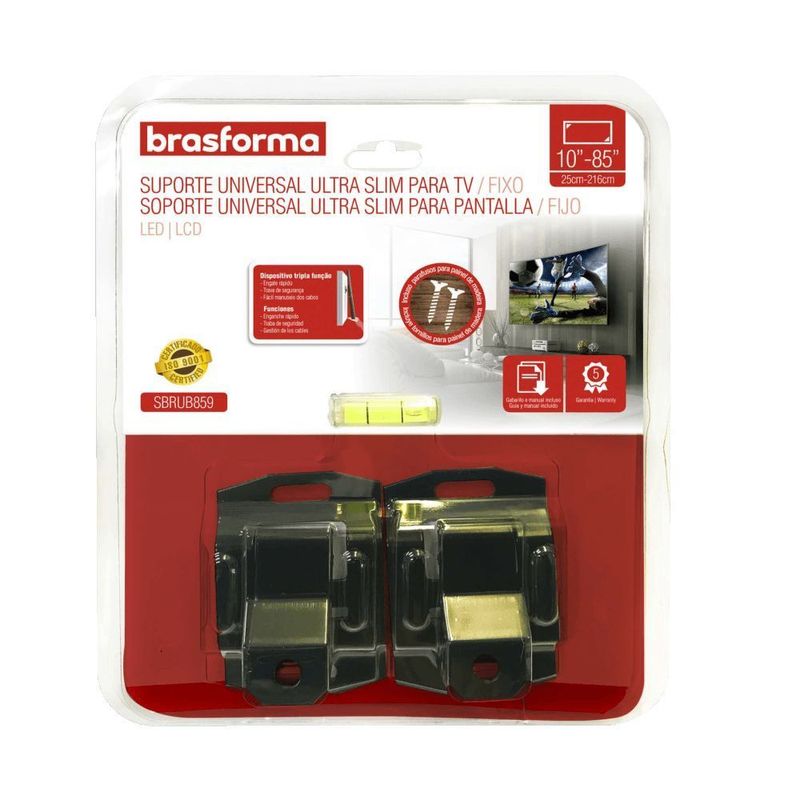 Suporte para TV Fixo Universal Brasforma  10  a 85  - SBRUB859 1