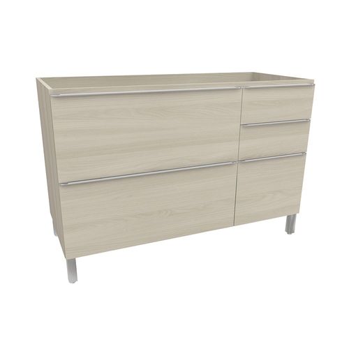 Balcão Pia Kappesberg 2 Portas 3 Gavetas 120cm Nacre*C654