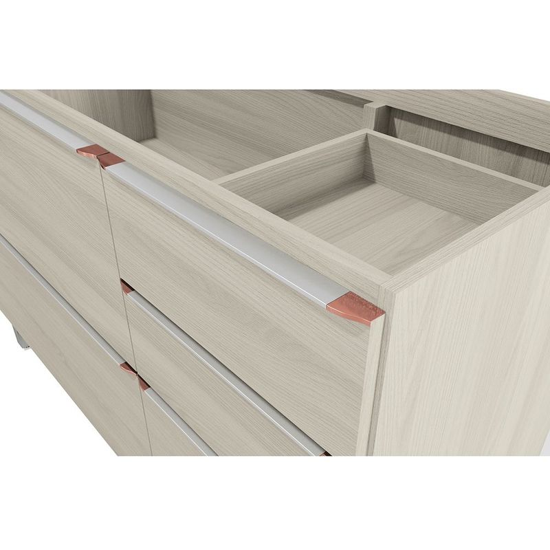 Balc o Pia Kappesberg 2 Portas 3 Gavetas 120cm Nacre C654 2