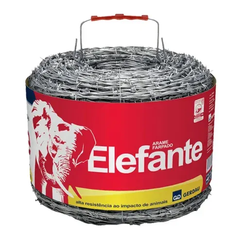 Arame Farpado Gerdau Elefante 250m Galvanizado 2.2mm