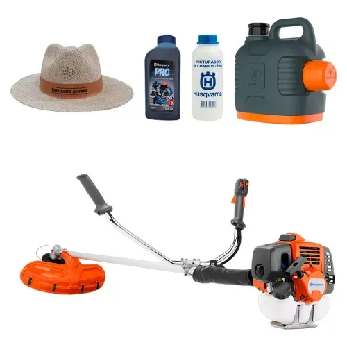 Kit Roçadeira à Gasolina Husqvarna 143RS com Acessórios