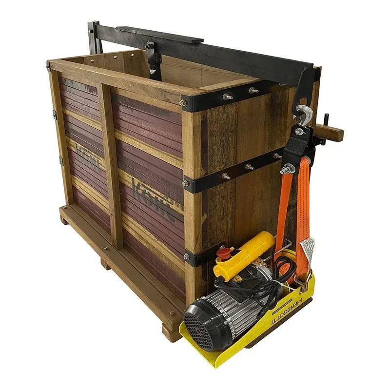 Prensa Para Enfardar Fumo Kohl El trica De Madeira Com Cinta - 71 0