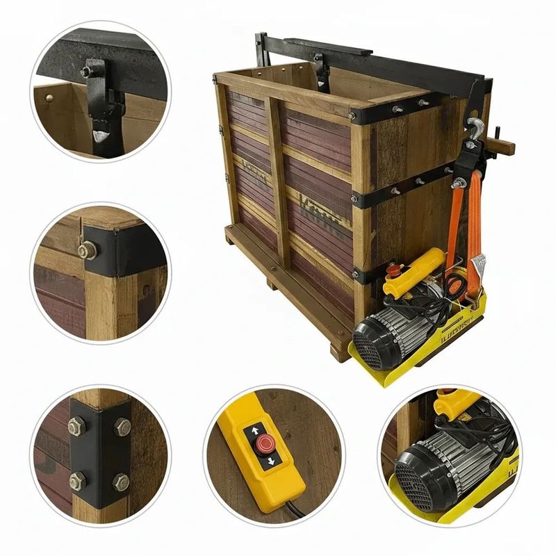 Prensa Para Enfardar Fumo Kohl El trica De Madeira Com Cinta - 71 3