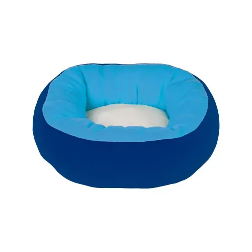Cama Pet Mor Redonda G Azul/Marinho