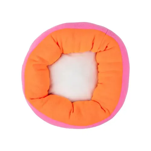 Cama Pet Mor Redonda P Rosa/Laranja