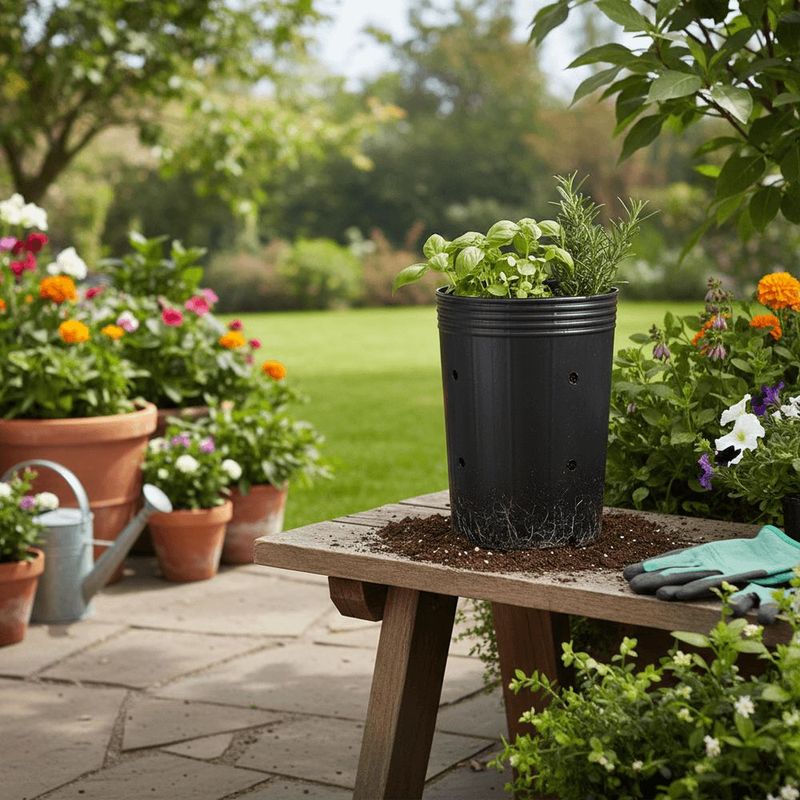 Emb  para Mudas Nutriplan 6900202 1 7L Preta PE Flex 2