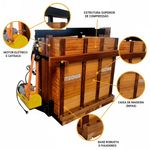 Prensa para Enfardar Fumo Stadler El trica de Madeira com Cinta - 202 1