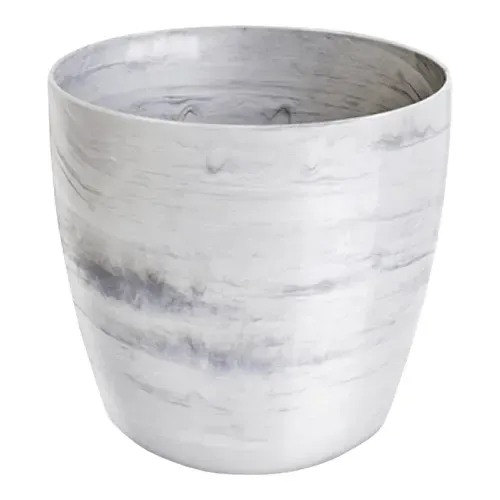 Cachepô Nutriplan Elegance Redondo Nº3,5 Branco Carrara - 6101704/30