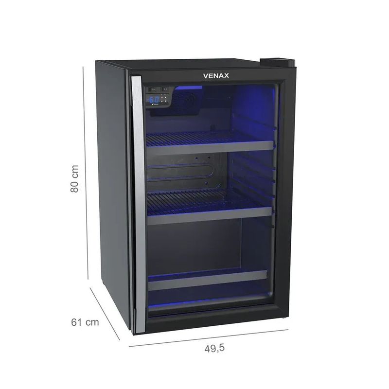 Cervejeira Venax Blue Light 84L 110V Preto Fosco 4