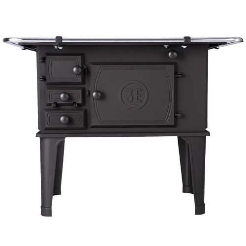 Fogão a Lenha de Ferro 3E N2 sem Tampa - Saída Lado Direito