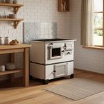 Fog o a Lenha Hansen N2 Gabinete Luxo Inox Chapa Vitrocer mica - Direita 2