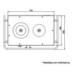 Fog o Lenha Metavila Capadocia V740f Fe-Sa da Lado Esquerdo 4