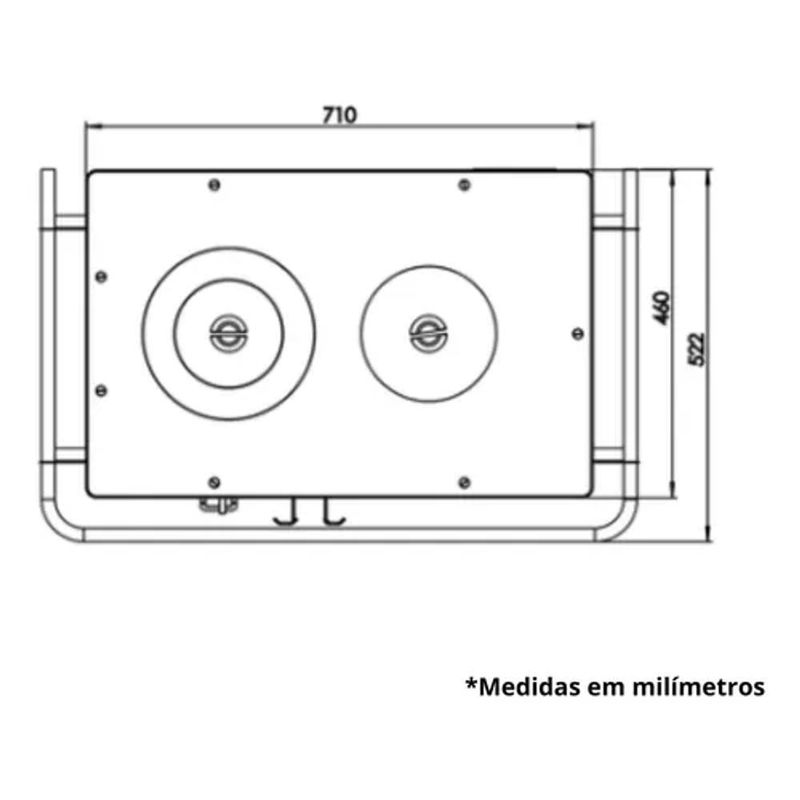 Fog o Lenha Metavila Capadocia V740f Fe-Sa da Lado Esquerdo 4