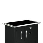 Fog o a Lenha Antonow Montreal Preto com Chapa Vitrocer mica - Chamin  Sa da Lado Direito 1