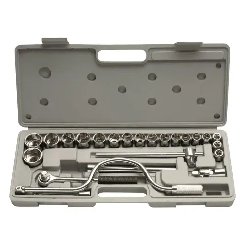 Jogo Soquetes Eda 24 Peças 10mm a 32mm Aço Carbono