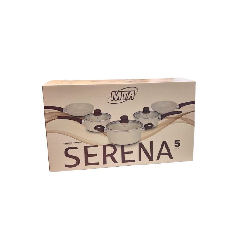 Conjunto de Panelas 5 Pe as Serena  MTA - 8566 6