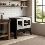 Fog o   Lenha Trentino Vitro HMD Preto - Sa da Lado Direito 1