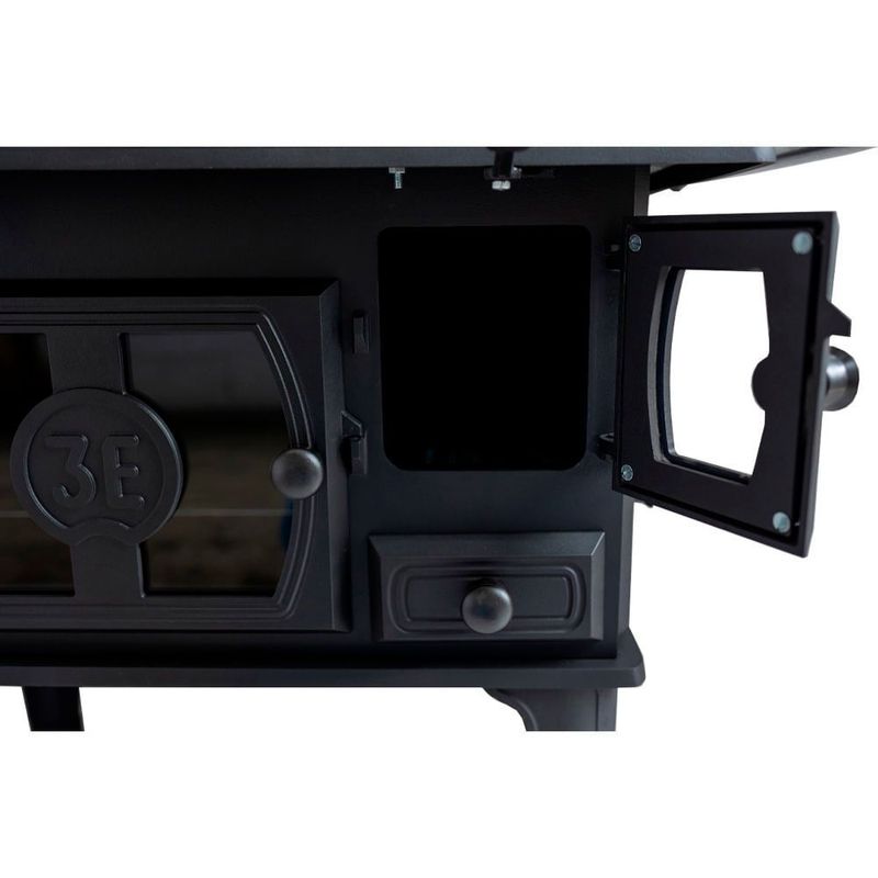 Fog o Lenha Vitro Porta Vidro 3E N1 - Sa da Esquerda - 3e 3