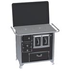 Fog o A Lenha Venax N1 Gabinete Gii S culo Xviii Preto Com Tampa - Chamin  Sa da Lado Direito 0