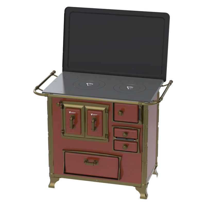 Fog o A Lenha Venax N1 Gabinete Gii S culo Xviii Renaissance Tabaco Com Tampa - Chamin  Sa da Lado Esquerdo 1