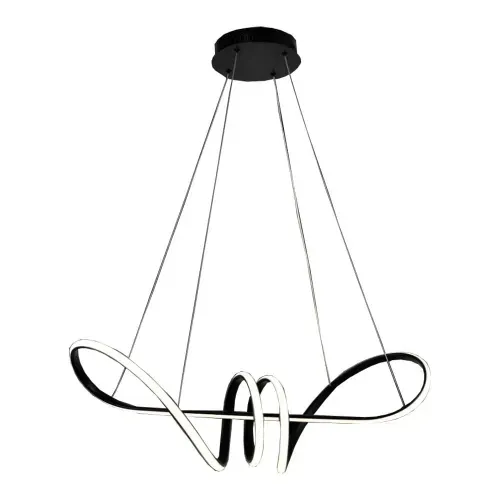 Lustre Deccor Aldem 40W 3000K Preto Cristallux - 221988