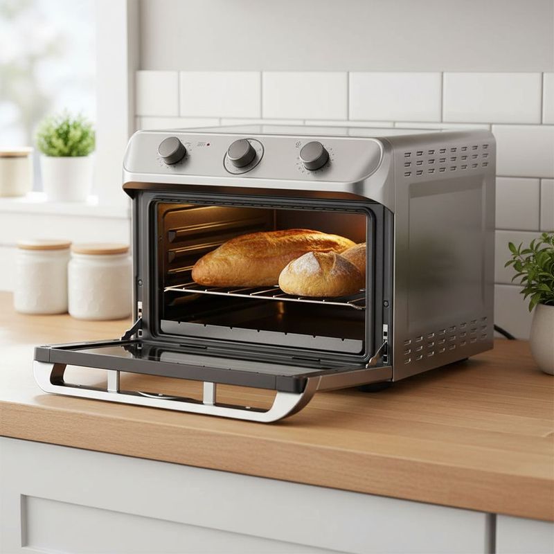 Forno El trico Mueller Air  35L  com Fun  o Fryer  Prata - MFB35G 220V 2
